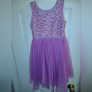 Cat & Jack Lavender Sequin Dress